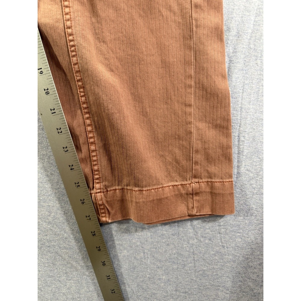 Free People Tahiti Cargo Crop Pants Sz Medium Dusty Rose Utility Cotton Wide Leg - Picture 11 of 13